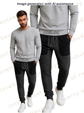 PROOF XL grid fleece joggers